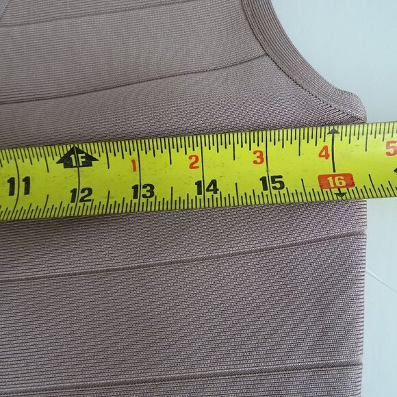 Venus Sleeveless Fringe Hem Knit Flapper Dress Mauve Women Size 12 Party NEW - Picture 11 of 14